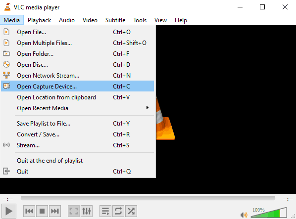 record toolbox in vlc media player