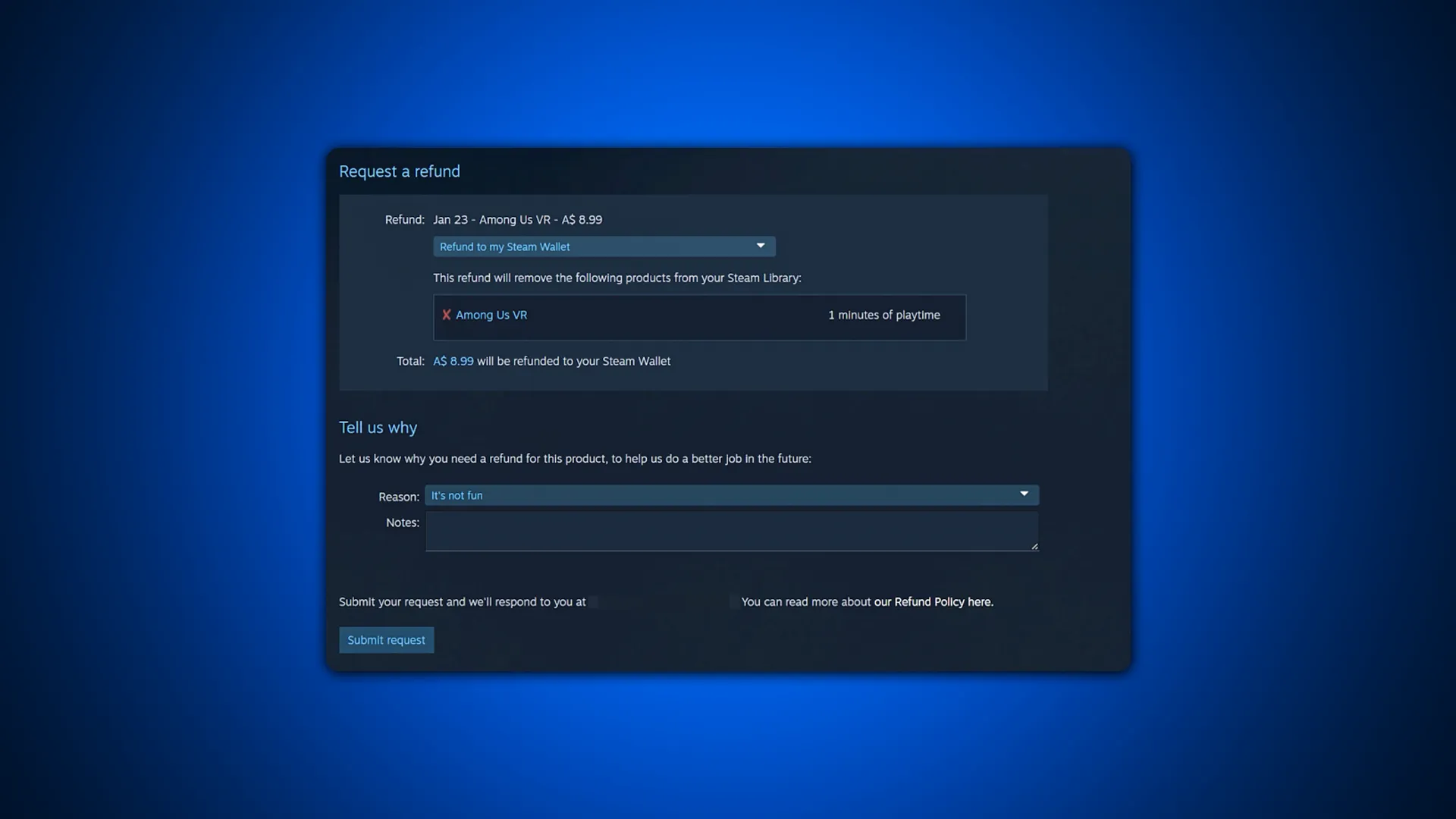 How to refund games on steam 2025 slurptech